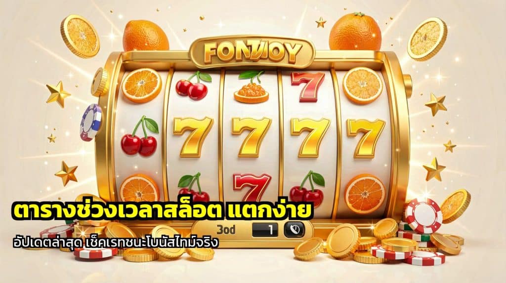 ตารางช่วงเวลาสล็อต แตกง่าย