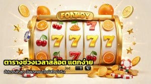 ตารางช่วงเวลาสล็อต แตกง่าย